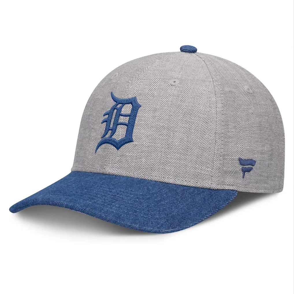 Detroit Tigers Fanatics Level Up Conduct Adjustable Hat - Gray/Denim – Photo 1 of 3