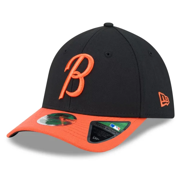 Baltimore Orioles New Era Player Replica 39THIRTY Flex Hat - Black/Orange