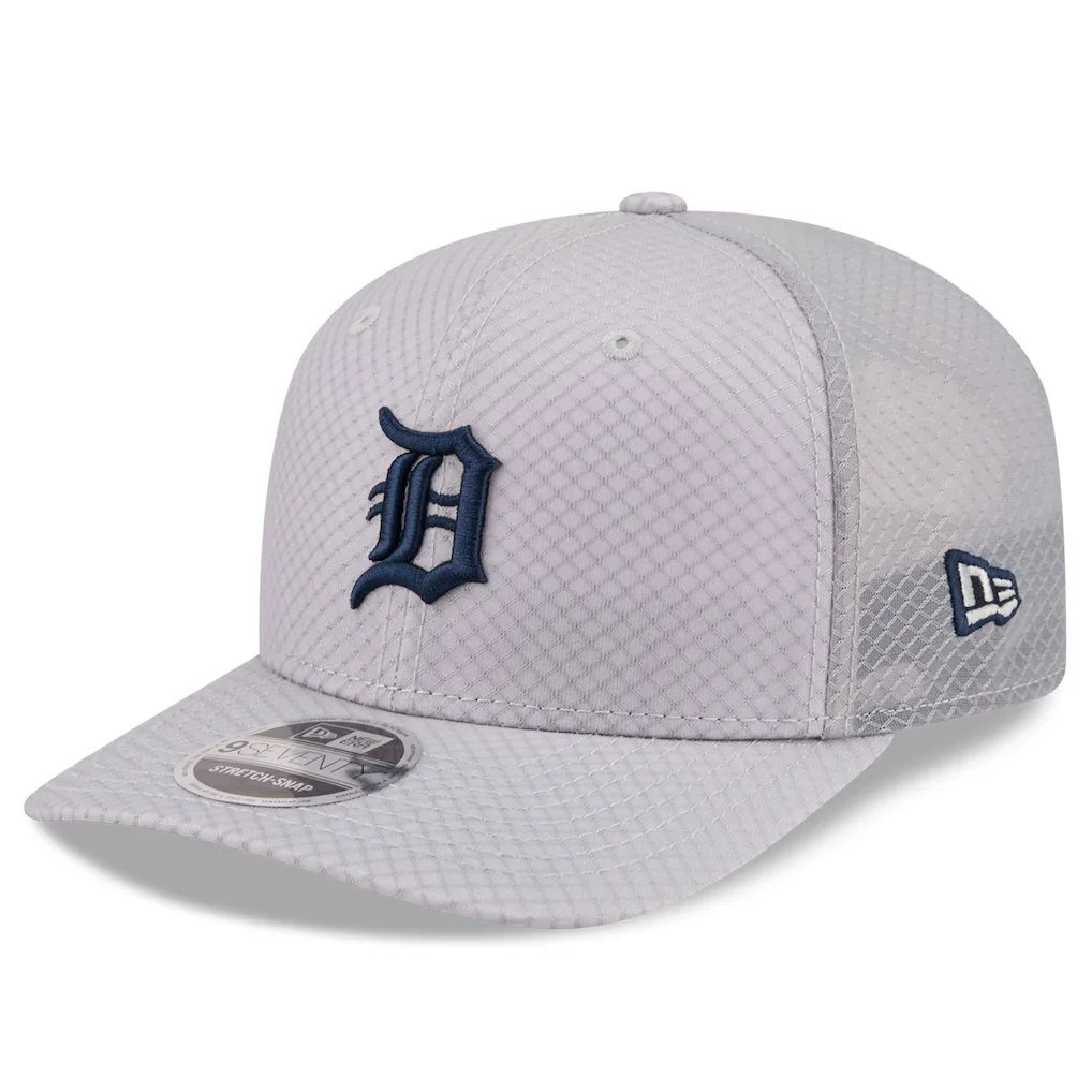 Detroit Tigers New Era 9SEVENTY Jock Adjustable Trucker Hat - Gray – Photo 1 of 5