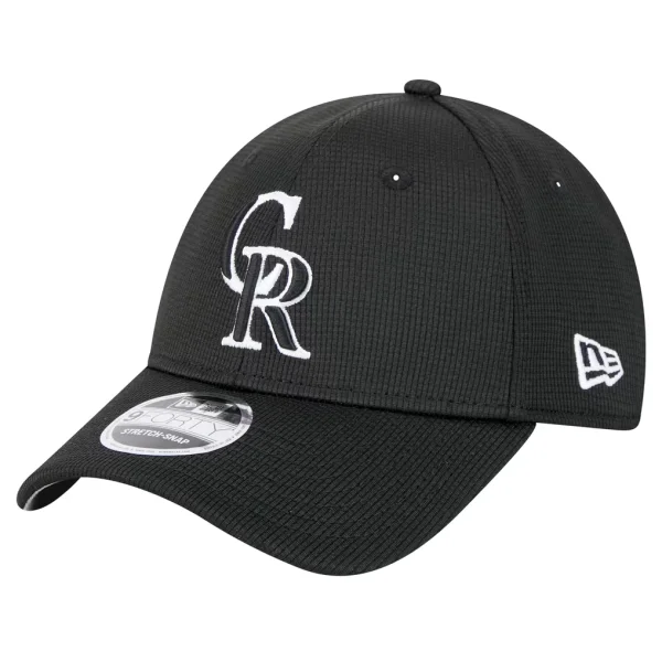 Colorado Rockies New Era Pivot 9FORTY Adjustable Hat - Black