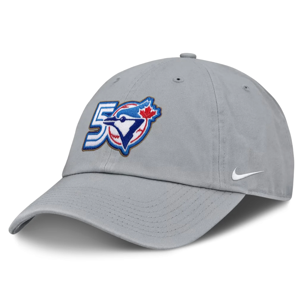 Toronto Blue Jays Nike 50th Season Club Adjustable Hat - Gray – Photo 1 of 4