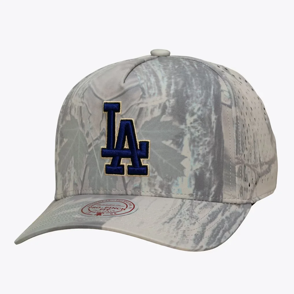 Los Angeles Dodgers Mitchell & Ness Perfect Pro Pinch Adjustable Hat - Camo – Photo 1 of 3