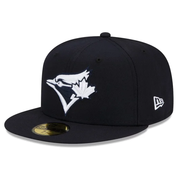 Toronto Blue Jays New Era White Logo 59FIFTY Fitted Hat - Navy