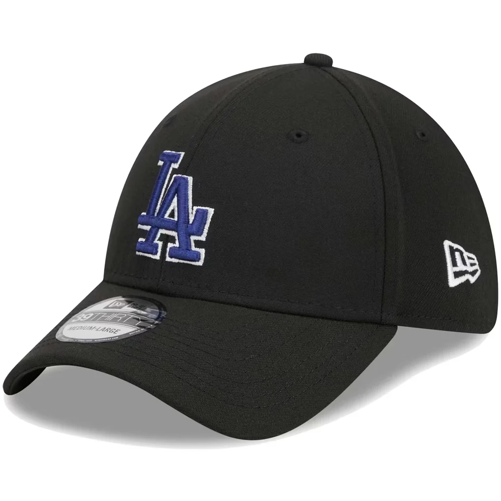 Los Angeles Dodgers New Era Logo 39THIRTY Flex Hat - Black – Photo 1 of 6