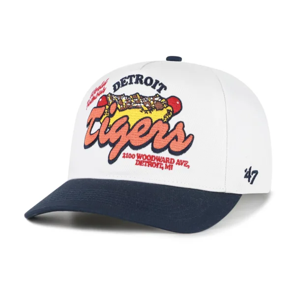 Detroit Tigers '47 Glizzy Collection Hitch Adjustable Hat - White/Navy