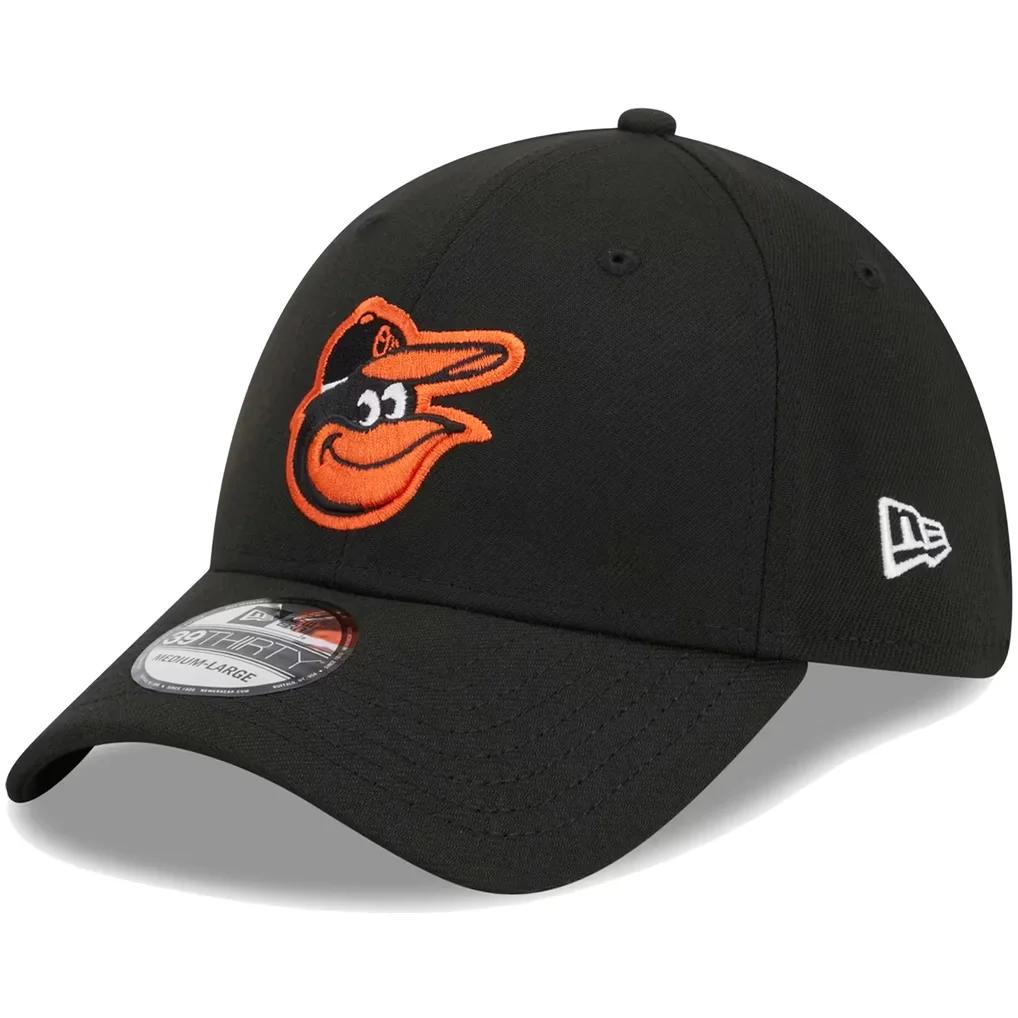 Baltimore Orioles New Era Logo 39THIRTY Flex Hat - Black – Photo 1 of 6