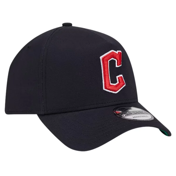 Cleveland Guardians New Era Team Color A-Frame 9FORTY Adjustable Hat - Navy