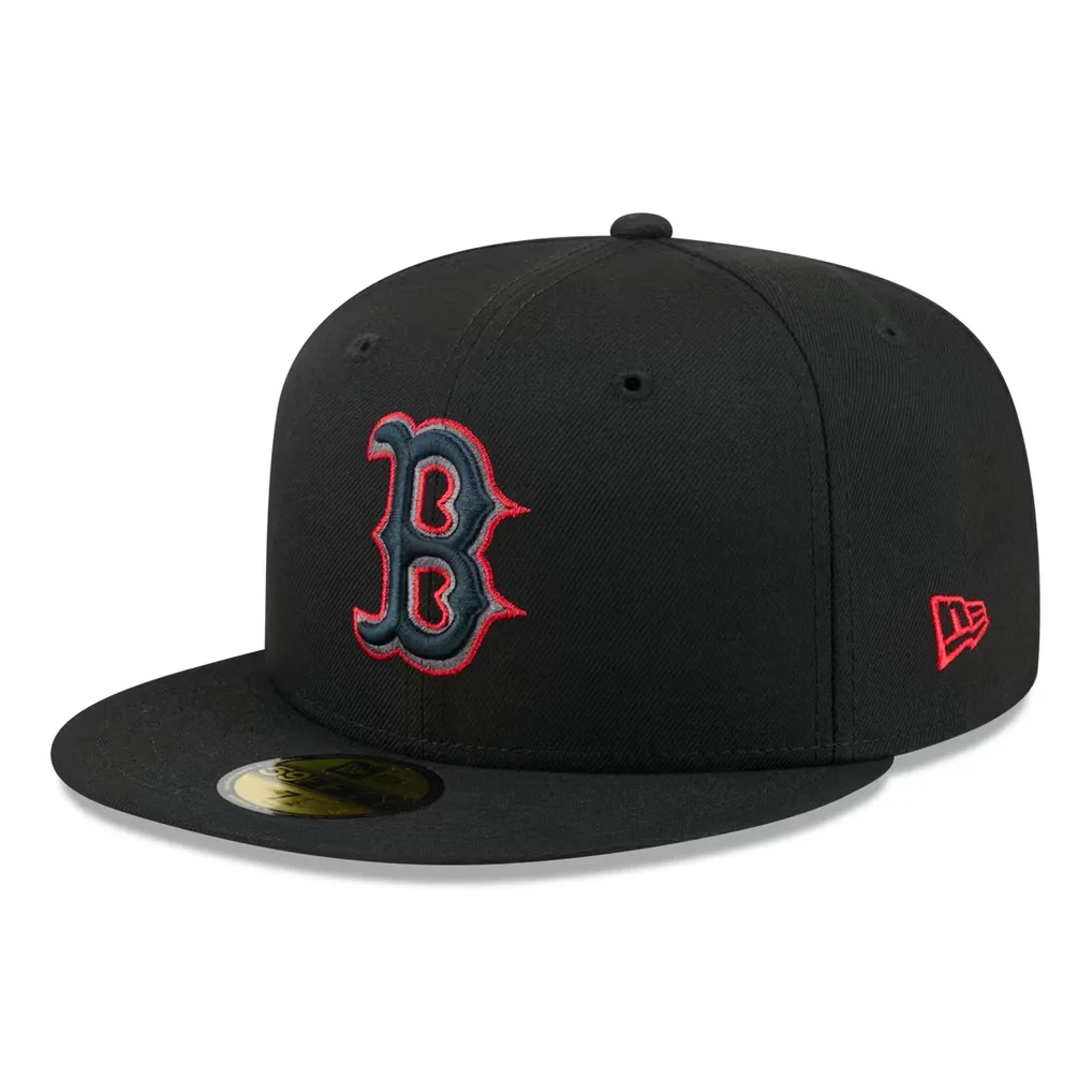 Boston Red Sox New Era Color Pop 59FIFTY Fitted Hat - Black – Photo 1 of 7