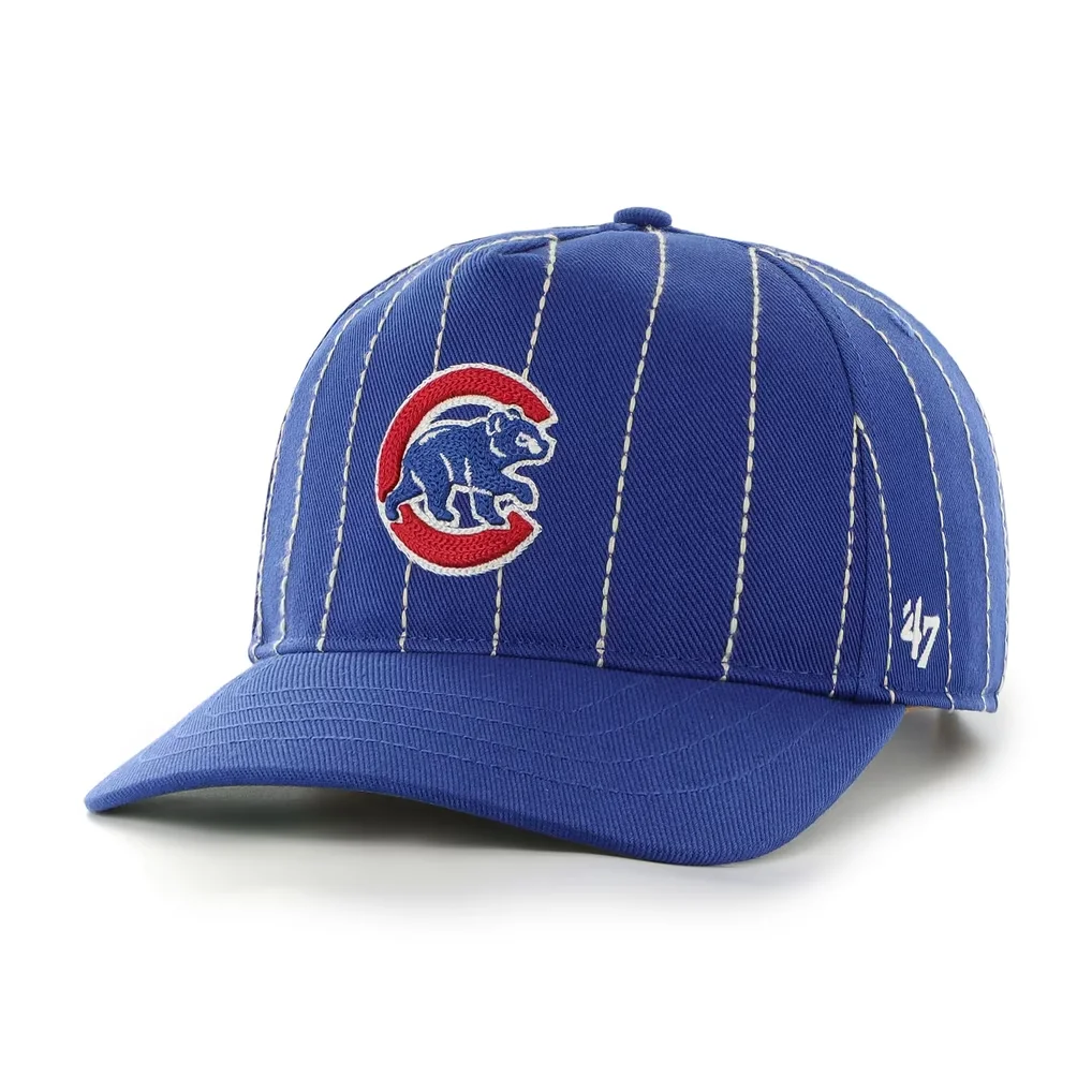 Chicago Cubs '47 x Rawlings Pinstripe Hitch Adjustable Hat - Royal – Photo 1 of 4
