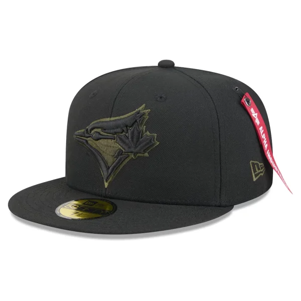 Toronto Blue Jays New Era x Alpha Industries 59FIFTY Fitted Hat - Black
