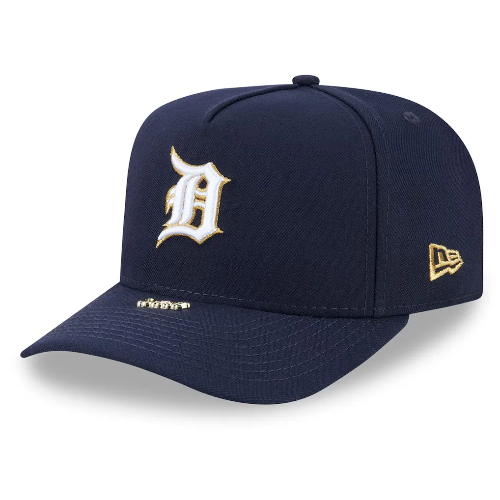 Detroit Tigers New Era Visor Pin 9FIFTY A-Frame Snapback Hat - Navy – Photo 1 of 7