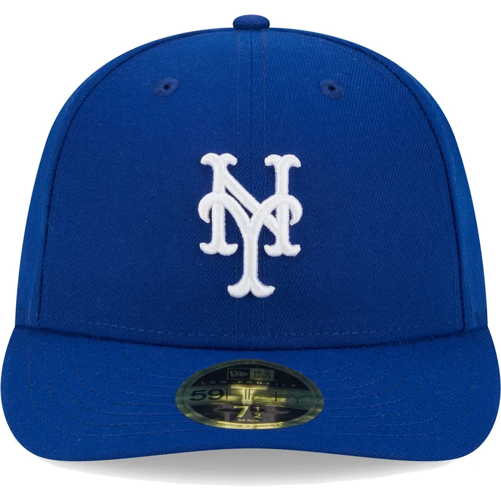 New York Mets New Era White Logo Low Profile 59FIFTY Fitted Hat - Royal – Photo 1 of 5